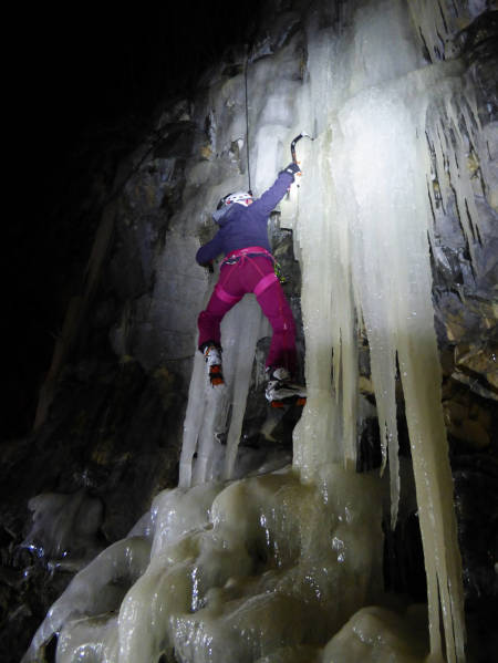 Kirsti Dybdal på kveldstrening i Harstad. Foto: Christian Dramsdahl