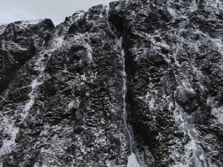 Ny isrute i Harstad «Coronagym», WI4, 250 meter. Foto: Christian Dramsdahl