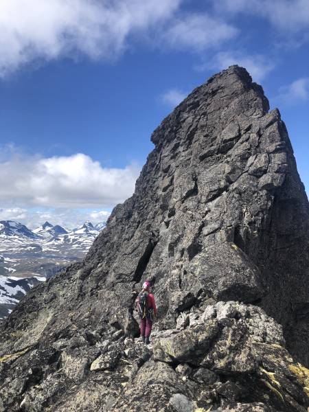 Hammeren mot Midtre Knutsholstind. Foto: Sebastian Namork
