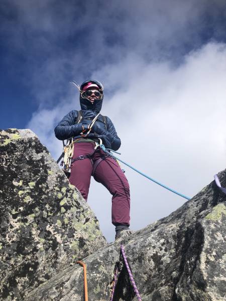 På toppen av Søre Nål. Foto: Sebastian Namork