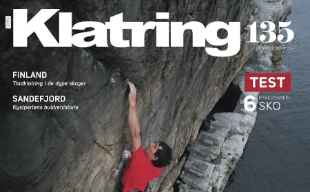 Alex Honnold på coveret av Klatring 135.