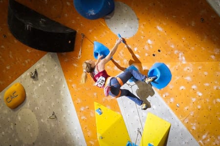 Tina Hafsaas kvalifiserer seg til finale med denne sekvensen. Foto: Thor-Henrik Kvandahl