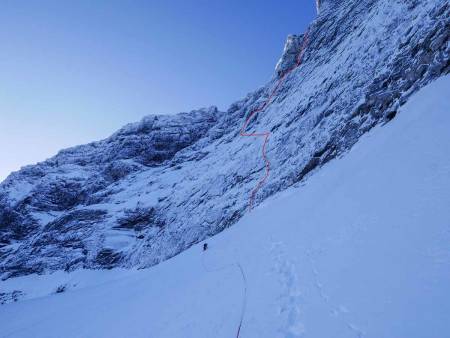 På toppen av breen. Foto: Kjetil Grimsæth.