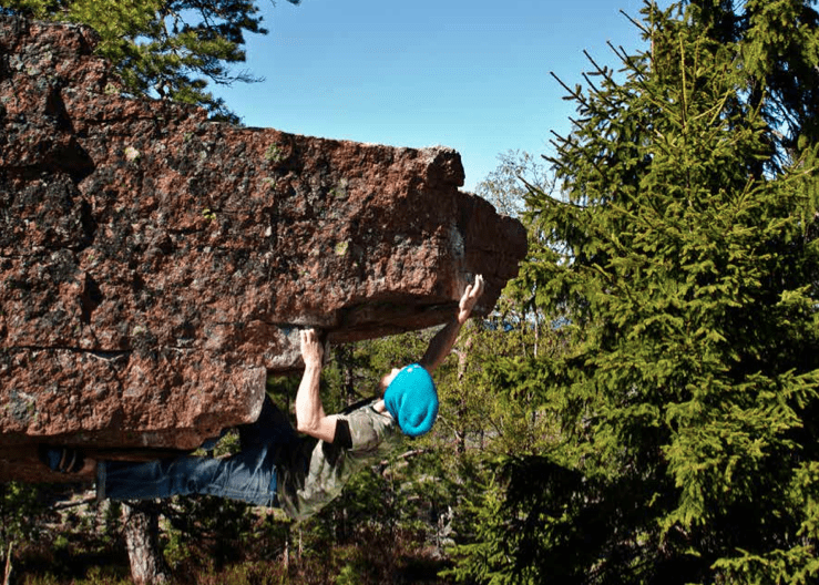 Rudy Ceria på Hammas (6B). Foto: Niccolo' Ceria