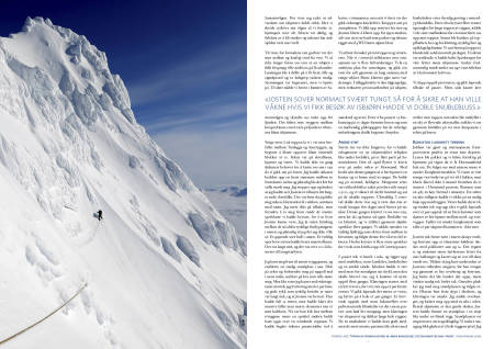 VINTER: Mot toppen av Hornsundtind.