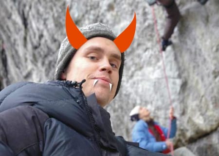 Vegard Aksnes var mye på Hell... Foto: Anders Kringstad