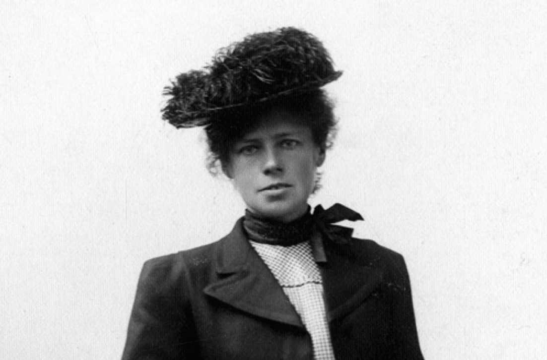 Therese Bertheau. Utsnitt av bilde som tilhører Gamle Bergens bildesamling.