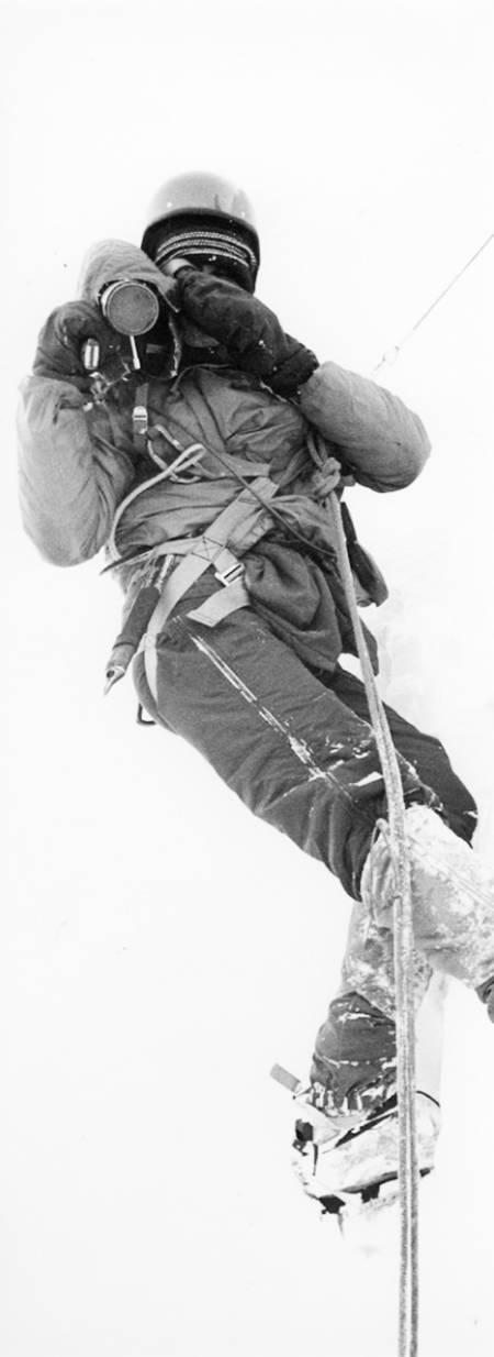 Fra filminnspillinga på Hydnefossen i 1983. Foto: Tomas Carlström