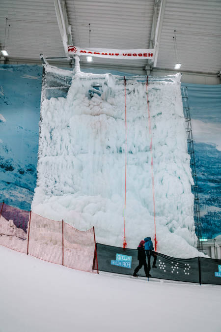Isveggen på SNØ. Foto: Anders Vestergård.