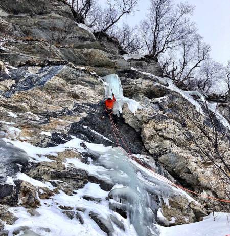 Jeff Mercier på en av mange miksruter, her ved Rubben. Foto: Christian Dramsdahl